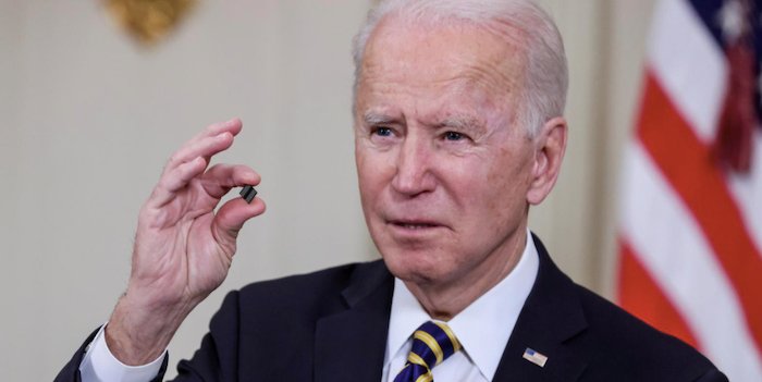 President Biden holds a press conference on the global chip shortage