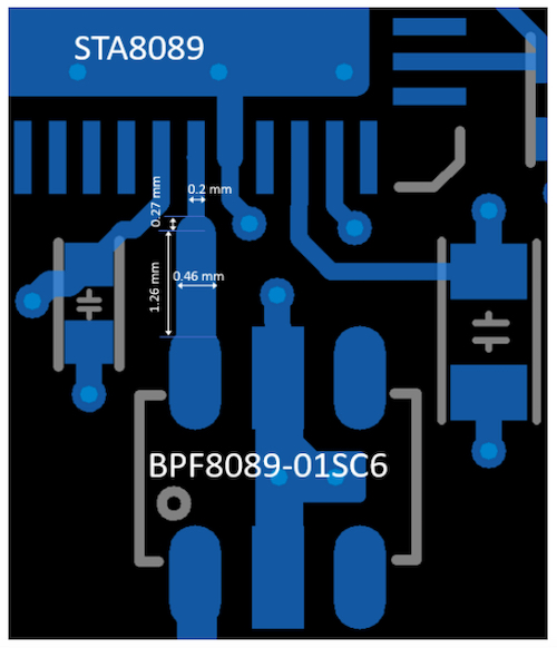 PCB track specifications