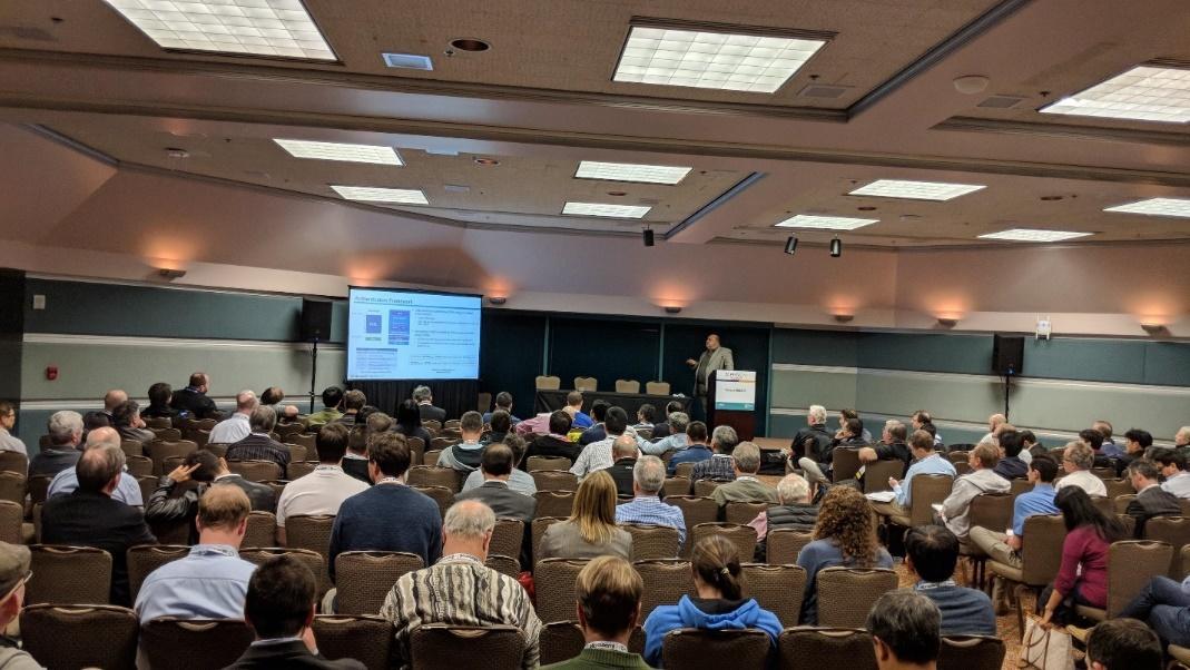Packed room at one of 13 security sessions at the 2018 RISC-V Summit.