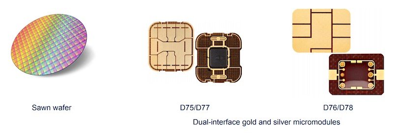 STMicroelectronics' STPay Topaz sawn wafer and micromodules delivery forms