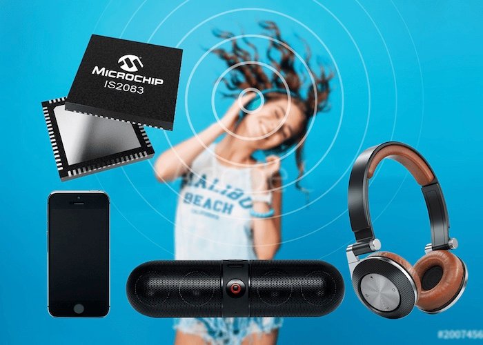 Microchip’s IS2083 IC and BM83 will get speaker and headphone products to market faster. Image used courtesy of Microchip.