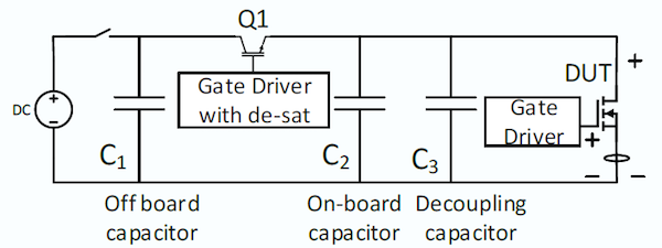 Short circuit test circuit schematic