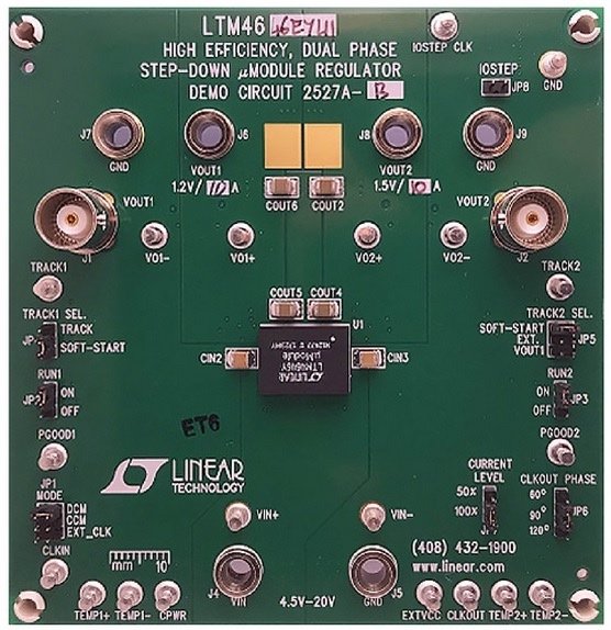 A demo board is available for the LTM4646.