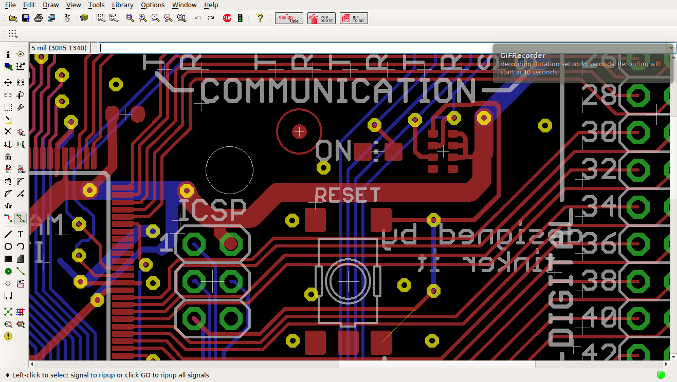 Start Routing with the Same Width as Existing Wire