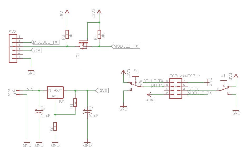 ESP8266 BreakOut Board Diagram 