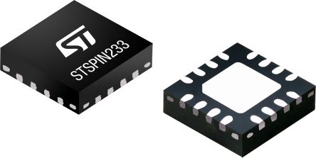 STSPIN233,Motion Motor Controllers,LOW VOLTAGE TRIPLE HALF-BRIDGE M