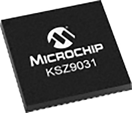 KSZ9031RNXIC,Ethernet ICs,IC TRANSCEIVER FULL 4/4 48QFN