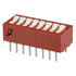 76SB08ST,DIP,8-Position DIP Switch ON-OFF SPST Raised Rocker 150mA 30 Volt PC Pins 2000 Cycle 2.5mm Through Hole