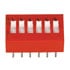 206-6,DIP,DIP Switch 6-Position Standard Raised Slide SPST 12-Pin