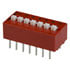 78B07S,DIP,DIP Switch On Off Single Pole Single Throw 7 Raised Slide PC Pins 2.5mm Through Hole Tube