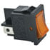 112-R13-73B-02-Y,Rocker,SPST OFF-ON Panel Mount Yellow Illuminated Rocker Switch
