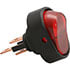 RD1-1A-DC-1-RL,Rocker,Illuminated Rocker Switch SPST ON-OFF 30A 12VDC Red LED Threaded Panel Mount 0.250 Quick Connect