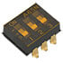 A6SN3102-P,DIP,DIP Switch 3 Position Slide Flush SPST 24VDC 25mA Surface Mount