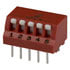 76PSB05ST,DIP,DIP Switch 5 Position On Off Single Pole 0.15 Amp @ 30 Volt PC Pins