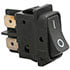 DF62J12S215QA,Rocker,Rocker Switch DPST 16A 125VAC 6A 48VDC Panel Snap-In Mount QC 0.250"