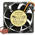 F126025BU,2.36" (60mm),12V 60x60x25mm Ball Bearing DC Axial Fan 24.5 CFM