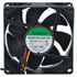 EE80251B3-0000-G99,3.15" (80mm),12VDC 80 x 80 x 25 mm DC Brushless Tubeaxial Fan