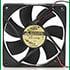 AQ1212LB-A71GLN(N),4.68" (120mm),Tubeaxial Fan 120x120x25mm 12VDC Brushless 12" Wires 71.8 CFM