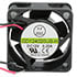 GD124020UB-H,1.60" (40mm),12 Volt DC 40mm Brushless Ball Bearing Tubeaxial Fan 12 CFM