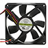 GD128025MS (1F5),3.15" (80mm),12 Volt DC 80x80x25mm Brushless Tubeaxial Fan 27.5 CFM