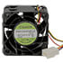 PMD1204WQB1-A,1.60" (40mm),12VDC 40x40x28mm Dual Ball Fan 24CFM