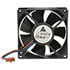 AFB0812M,3.15" (80mm),12VDC 80x80x25 Ball Bearing Fan 3 Inch Leads with Connector