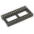 28LPD.6,DIP Soldertail,28-Pin Dual Wipe Low Profile IC Socket 0.6 Inch Wide