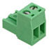 OSTTJ025153,Screw Terminal Blocks,Terminal Block Plug Female Socket 2 Position Top Screw 5.08mm Side Entry Cable Mount 20A