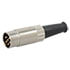12BL6M,DIN Connectors,6-Pin Straight DIN Male Connector