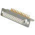 ADIN-21ST-25S,D-Subminiature,DB25 D-Sub Connector Right Angle PCB Mount Gold Plated