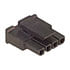 43645-0400,.118" (3.00mm) Series,Micro-Fit 3.0 43645 4-Position Receptacle Housing for Female Sockets 0.118" (3mm) Black Free Hanging