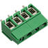 MVE-154,Screw Terminal Blocks,4 Position Wire to Board Terminal Block Vertical 0.197" (5mm) Through Hole