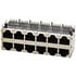 MJDS-G-88-12-PG4T-6,Modular Jacks & Plugs,8P8C RJ45 12-Gang Ethernet Jack Through Hole