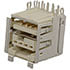 55917-700LF,USB,USB-A and Power Combo Receptacle Connector 8 Position Through Hole Right Angle