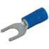 4FRJ6,Terminals,#10 Spade Terminal Blue Insulated Vinyl 14-16 AWG