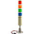 STLB-12-4,Signal Lights,Tower Signal Light 57 mm 12 V (AC/DC) 4 Color Red, Yellow(Amber), Green, Blue Continuous Light, Flashing Light, Buzzer Pole Mount