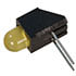 550-1206,PC Mount Housing,LED PCB Mount Yellow Diffused 5mm (T-1 3/4) 583nm 1.8mcd