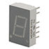 HDSP-E153,7-Segment,7-Segment LED Display 0.43"H Single-Digit Red DIP-14