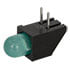 550-1306,PC Mount Housing,LED PCB Mount Green Diffused 5mm (T-1 3/4) RA 565nm 1.8mcd