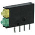 571-0132F,PC Mount Housing,LED Indicator PCB Mount Stacked Bi-Level Bi-Color Green and Yellow 565nm 585nm 4-Pin