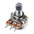 RV16AF-20-15K-B10K,Potentiometers,10k 1/8W 20% 0.590" Long Knurl Slot Shaft 16mm Linear Taper Potentiometer