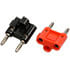 AT-BP1016,Test Plugs & Test Jacks,Double Banana Plug with Wire Guide Pair Red and Black