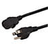 2500.120,3-Conductor,3-Conductor AC Power Cord 18 AWG NEMA 5-15P to C13 SVT Jacket 10 Feet Black