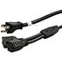 0421.036S,3-Conductor,3-Conductor AC Power Cord 14 AWG NEMA 5-15P Plug to Dual NEMA 5-15R Receptacles 3 Feet Black