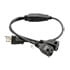 0823.024,3-Conductor,AC Power Cord Splitter 18 AWG SVT NEMA5-15P to Dual NEMA 5-15R 2 Feet