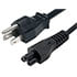 1090.072,3-Conductor,3-Conductor AC Power Cord 18 AWG NEMA 5-15P to C5 Plug SPT-2 Jacket 6 Feet Black